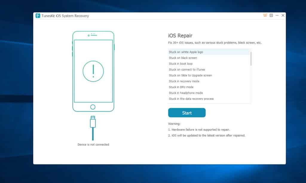 Restaure seus dispositivos iOS/tvOS